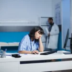 Nachdenkliche pflegerin vor dem pc scaled e1742207289971.webp